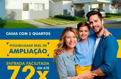 Casa  de 2 quartos em araras/sp com entrada facilitada em até 72 x