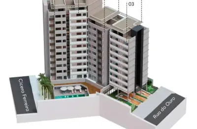 Apartamento garden à venda no hércules com 1 quarto e 52m²