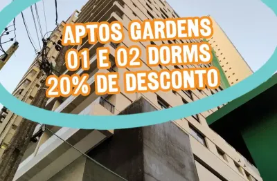 Lançamento gardens – 1 suíte ou 02 dorms com suíte– lazer – próximo à praia e shopping praiamar