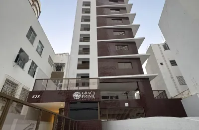 Apartamento quarto e sala alto luxo com 38m2 | mobiliado | andar alto