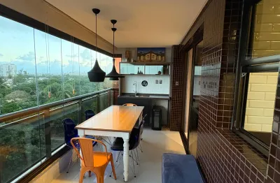Apartamento com 2/4 suíte - varanda gourmet com vista mar em patamares