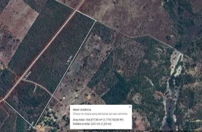 Chácara de 13,86 hectares toda no cerradão bruto sem benfeitorias