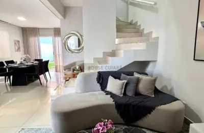 Alugo casa com 3 quartos - mobiliada - alto padrão _ malibu residence