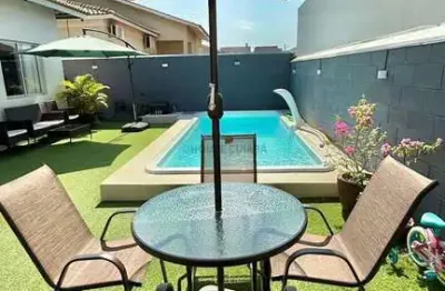 Casa térrea moderna com piscina e área gourmet – condomínio origem vg | várzea g