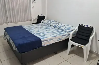 Kitnet mobiliado - pronto para morar no bairro ponta da praia - santos/sp