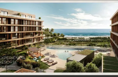 Studio em construção em condomínio clube frente-mar no campeche