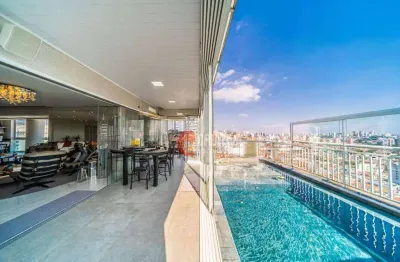 Cobertura de 342 m2 á venda no tatuapé - praça das águas