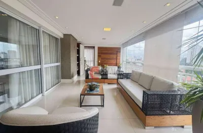 Apartamento com 4 dormitórios para alugar, 242 m² por r$ 23.675/mês - tatuapé - praça das águas