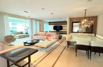 Apartamento com 4 dormitórios para alugar, 335 m² por r$ 35.000,00/mês - anália franco - são paulo/sp