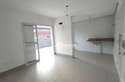 Apartamento garden com 1 dormitório à venda, 64 m² por r$ 690.000 - boqueirão - santos/sp