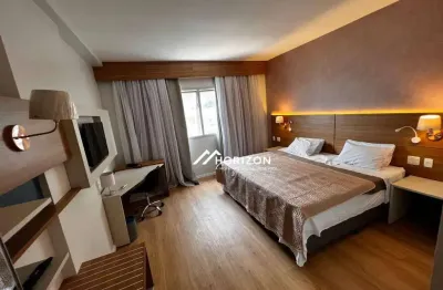 Flat com 1 dormitório à venda, 28 m² por r$ 455.120 - gonzaga - santos/sp