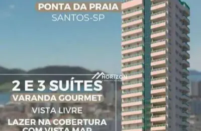 Apartamento garden com 3 dormitórios à venda, 117 m² por r$ 1.908. - ponta da praia - santos/sp