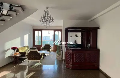 Cobertura duplex com 4 dormitórios à venda, 361 m² por r$ 3.843.000 - ponta da praia - santos/sp