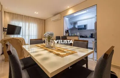 Apartamento com 2 dormitórios varanda vista mar, 80 m² por r$ 790.000 - josé menino - santos