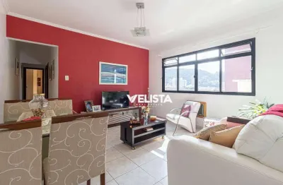 Apartamento com 2 dormitórios à venda, 80 m² com garagem fechada por r$ 560.000 - campo grande - santos