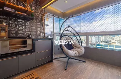 Apartamento com 2 dormitórios à venda, 80 m² com varanda gourmet por r$ 950.000 - josé menino - santos