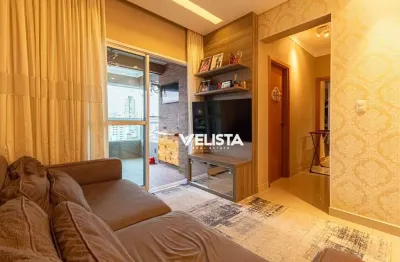 Apartamento com 2 dormitórios à venda, 80 m² com varanda gourmet por r$ 950.000 - josé menino - santos