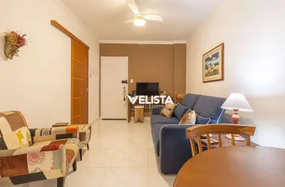 Apartamento com 1 dormitório à venda, 44 m² por r$ 375.000 - ponta da praia - santos