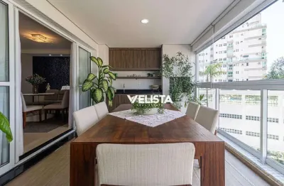 Apartamento com varanda gourmet vista mar, 3 dormitórios à venda, 132 m² por r$ 1.700.000 - ponta da praia - santos
