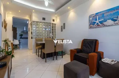 Apartamento com 2 dormitórios à venda, 90 m² por r$ 556.000,00 - aparecida - santos/sp
