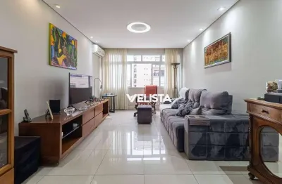 Apartamento com 3 dormitórios à venda, 126 m² por r$ 797.000 - gonzaga - santos