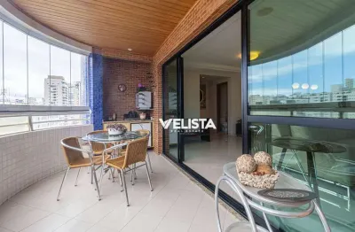 Apartamento com 4 suites, 3 vagas à venda, 180 m² por r$ 2.000.000 - gonzaga - santos