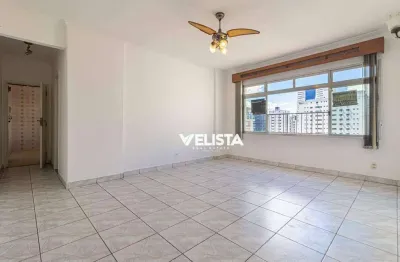 Apartamento vista livre com 2 dormitórios à venda, 99 m² por r$ 620.000 - boqueirão - santos