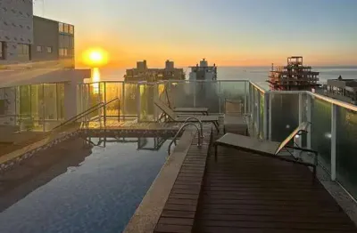 Apartamento com 2 dormitórios, mobiliado e equipado  - praia brava - itajaí/sc