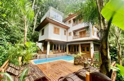 Casa em condomínio fechado com 5 quartos à venda na Rua Mata Atlântica, Guararú, Guarujá