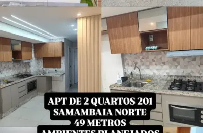 Ágio em samambaia apartamento todo reformado, ambientes planejados