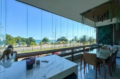 Jardim oceânico. apartamento 208 m2 reformado, frontal mar posto 3