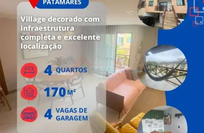 Village para venda em salvador, patamares, 4 dormitórios, 1 suíte, 3 banheiros, 4 vagas