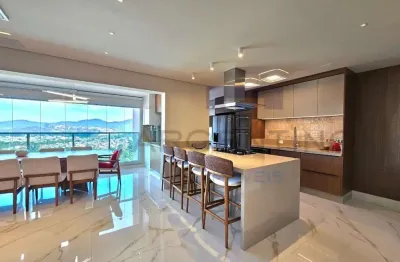 Apartamento exclusivo com suítes, automação e vista panorâmica.