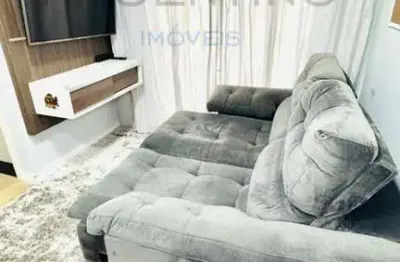 Apartamento mobiliado com 2 dormitórios e varanda em césar de souza!