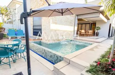 Casa térrea  à venda, 4 suítes, 538m², alphaville flamboyant residencial araguaia, goiânia, go