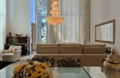 Casa térrea á venda fundo de vale com 400m2 no aldeia do vale, goiânia - go