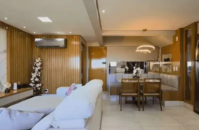 Apartamento duplex á venda mobiliado com 76m2 no aldeia do vale, goiânia - go
