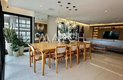 Apartamento a venda no setor marista, 4 suítes mobiliado com 221m2, goiania/go