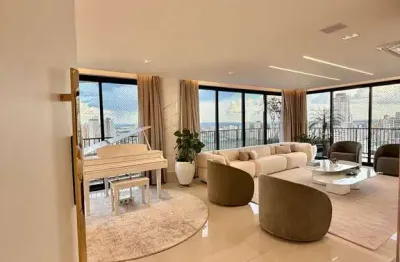 Apartamento mobiliado à venda no opus acqua, com 287 m2, 4 suítes, 4 vagas, no setor marista, goiân