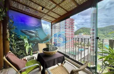 Cobertura com 3 dormitórios à venda, 300 m² por r$ 1.280.000 - praia do tombo - guarujá/sp