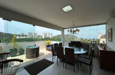 Vista panorâmica para o mar e mata atlântica – cobertura completa e mobiliada