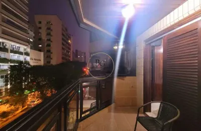 Apartamento a venda 3 dormitórios - frente - 137 metros - pompeia - santos