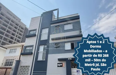Apartamento mobiliado a 50 metros do metrô jardim são paulo ? exclusiva oportunidade