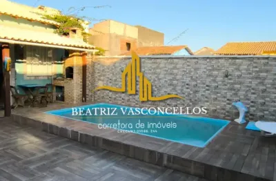 Linda casa à venda em unamar – cabo frio/rj  localizada em condomínio lado praia! ️   valor: r$ 260.000,00  condição especial: ️ aceito entrada de r$ 150.000,00 ️ aceita financiamento por todos os ban