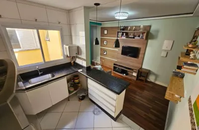Cobertura para venda em santo andré, jardim santo alberto, 2 dormitórios, 1 suíte, 2 banheiros, 1 vaga