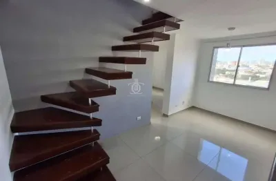 Cobertura para locação em mauá, parque são vicente, 2 dormitórios, 2 banheiros, 1 vaga