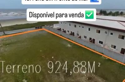 Terreno pé na areia para investidor, para fazer condomínio ou prédio. em frente ao mar.