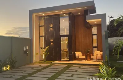 Casas planas de alto padrão e 3 quartos no condominio gênesis, eusébio