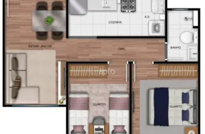 Vendo apartamento em campo grande - condomínio residencial rio rock