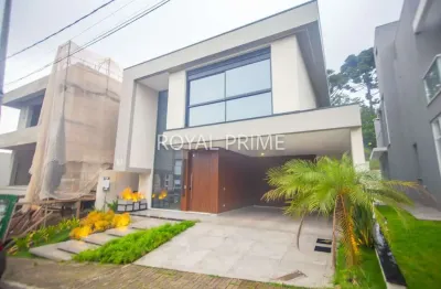 Casa de alto padrão em condomínio clube com quintal e 3 suítes à venda, 307 m² - santa felicidade - curitiba/pr